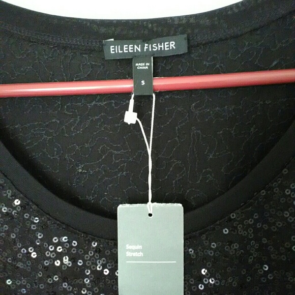 Eileen Fisher silk sequined tank NWT - Picture 4 of 5